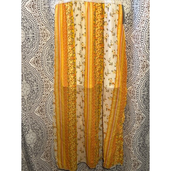 Bohemian Floral & Lace Maxi Dress XL - Picture 6 of 11